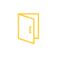 Modern interior door with sleek design and polished finish.